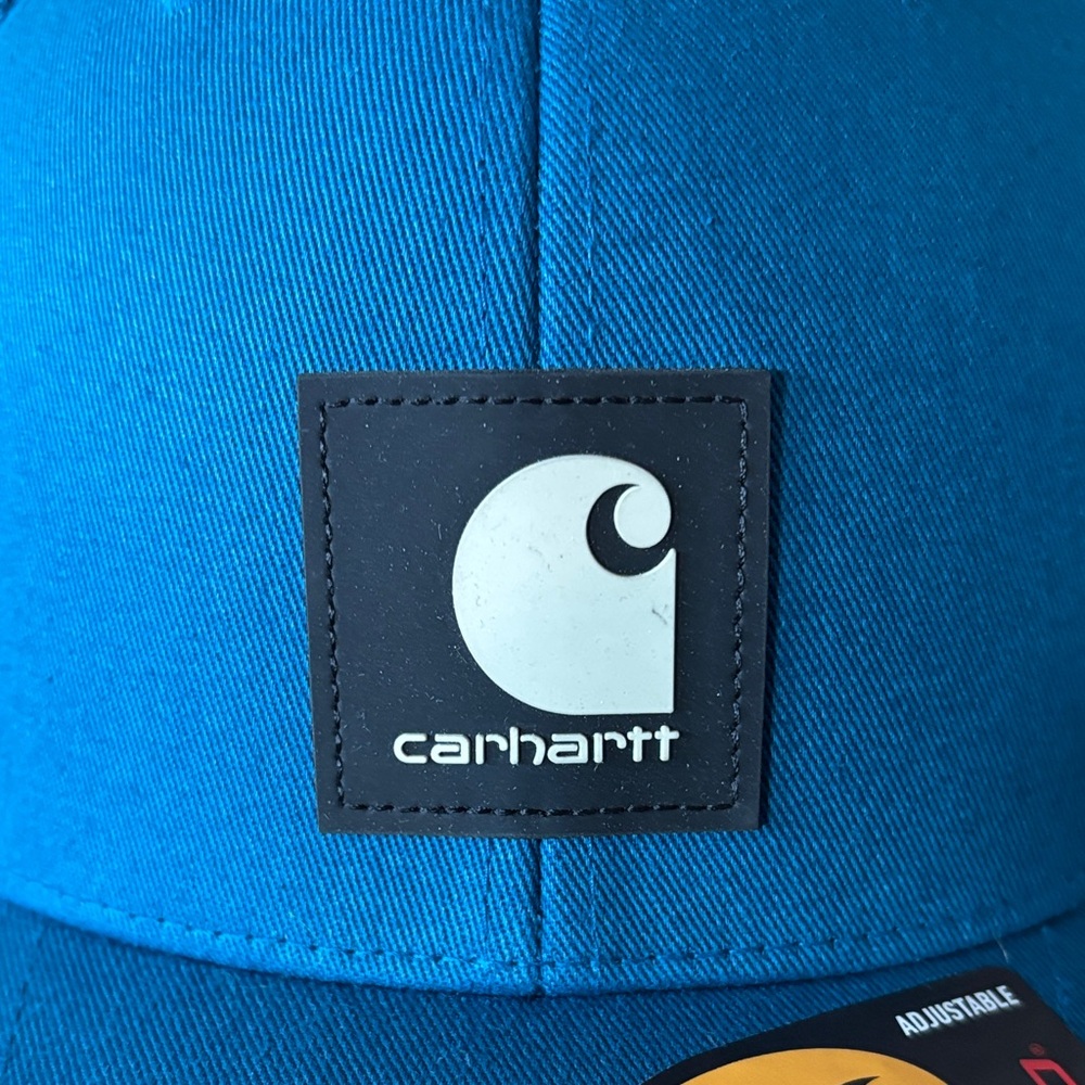 Carhartt Bright Blue Mesh-Back Flexfit Trucker Hat - Picture 3 of 9